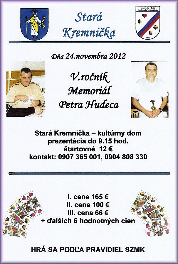 Fotogaléria 24.11.2012 Memoriál Petra Hudeca (57) 24.11.2012 Memoriál Petra Hudeca